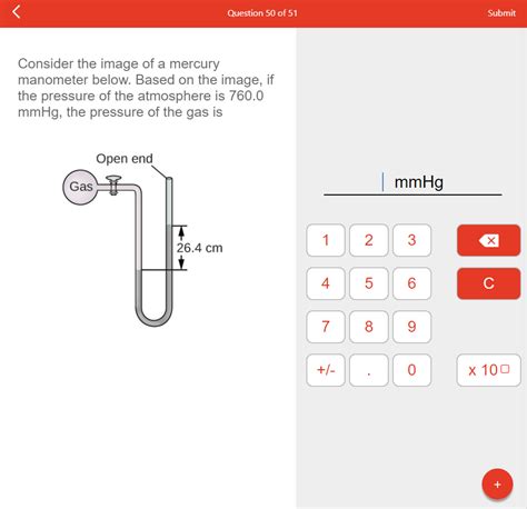 Solved Consider the image of a mercury manometer below. | Chegg.com