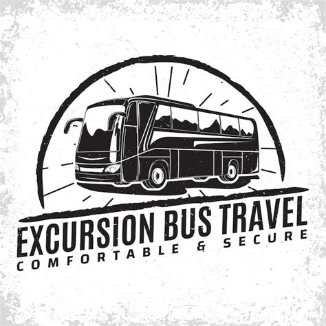 Premium Vector | Bus travel company logo design