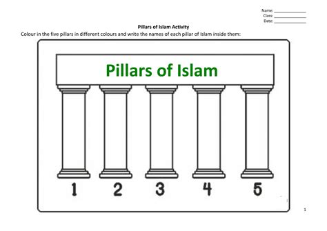 Pillars of Islam Activity | An Nasihah Publications