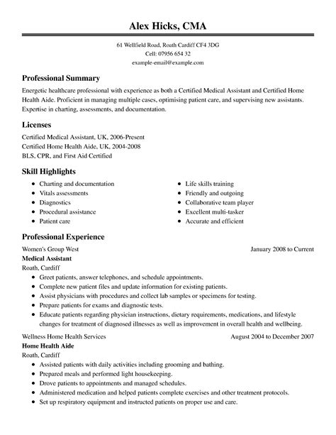 Resume Templates Medical - Resume Templates | Medical resume template ...