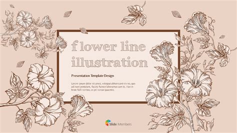 Flower Illustration premium PowerPoint Templates