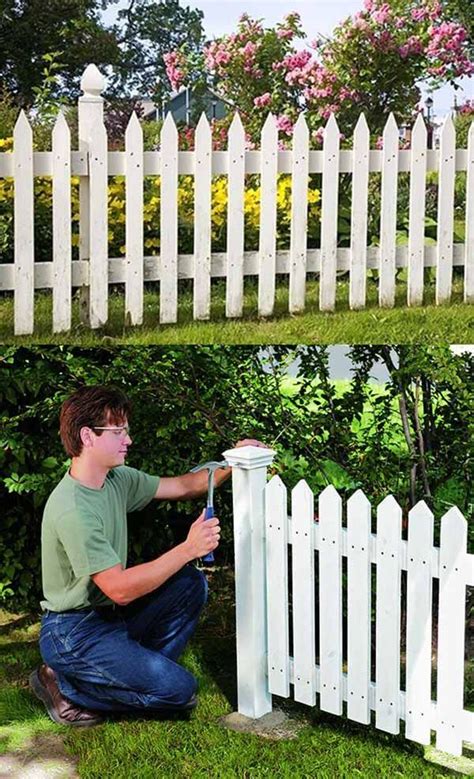 DIY Classic White Picket Fence — Homebnc