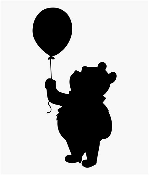 Winnie The Pooh Silhouette Clipart, HD Png Download - kindpng