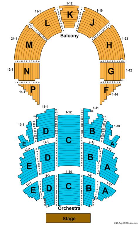 Brady Theater Seating Chart