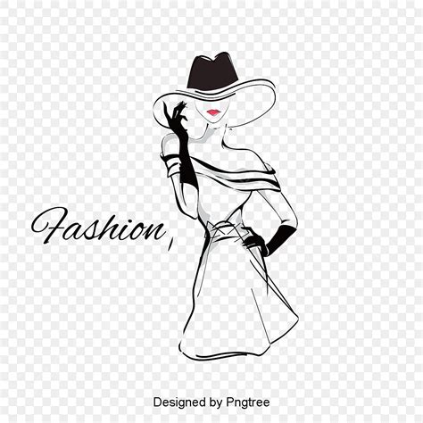 Fashion Girl Vector, Girl Drawing, Fashion Drawing, Wide Canopy PNG ...