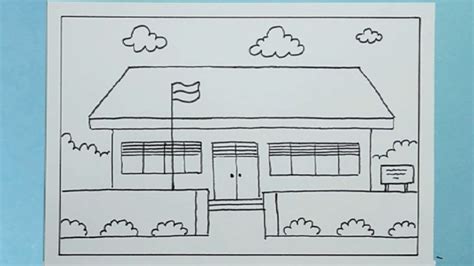 Sketsa Gambar Lingkungan Sekolah - Homecare24