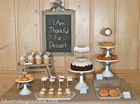 Make It Monday- Thanksgiving Dessert Table - Bloom Designs