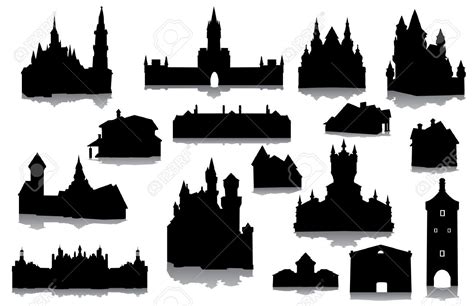 Building silhouette, Castle silhouette, Silhouette images