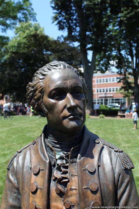 Alexander Hamilton statue on the Green in Morristown – New Jersey is ...