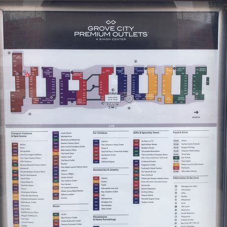 Grove City Premium Outlets Map – Map Of The World