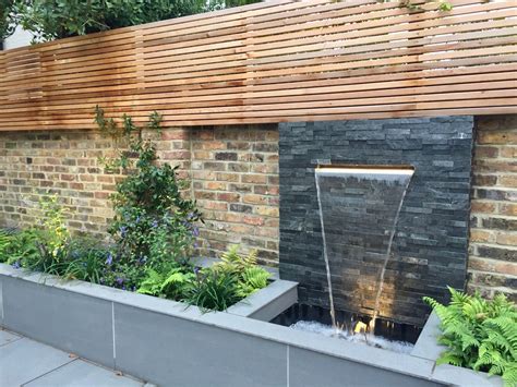 Slate wall water feature | Water features in the garden, Patio water ...