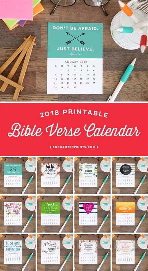 Printable Bible Verse Calendar