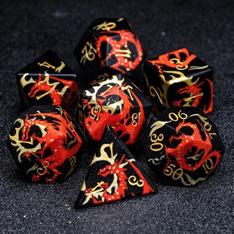 Hand Painted Dragon Dice // URWizards