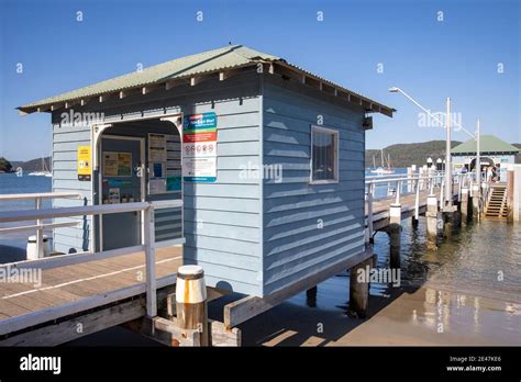 Sydney,Palm Beach ferry wharf on Pittwater in Sydney northern beaches ...