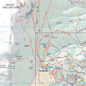 Wellington Park Tasmap map | map of Wellington Park Tasmania