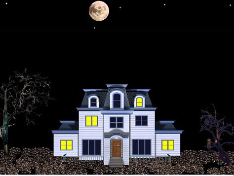 Animated Haunted House Desktop Wallpaper - WallpaperSafari