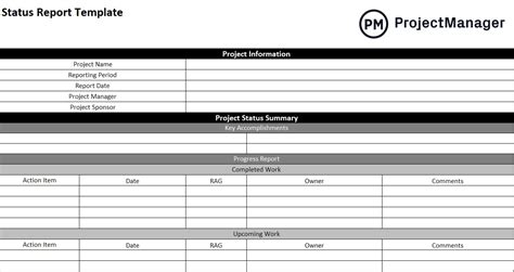 Free Project Status Report Template - ProjectManager