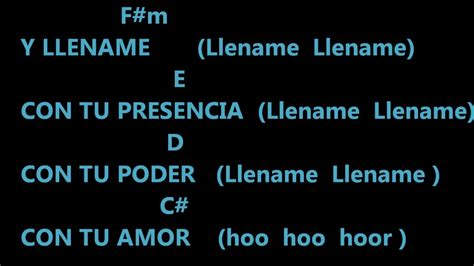 ESPIRITU DE DIOS LLENA MI VIDA Chords - Chordify