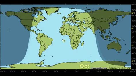 World Map Showing Day And Night