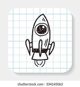 Doodle Spaceship Stock Vector (Royalty Free) 334145063 | Shutterstock