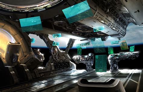 Spaceship Interior Concept Art