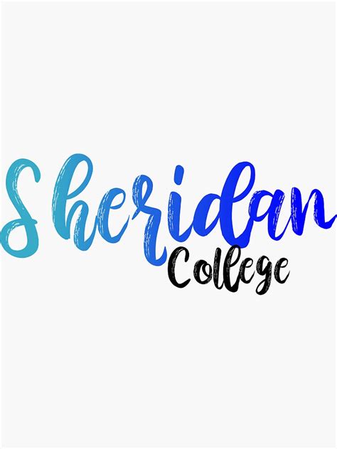 "Sheridan college" Sticker for Sale by rjehaney | Redbubble