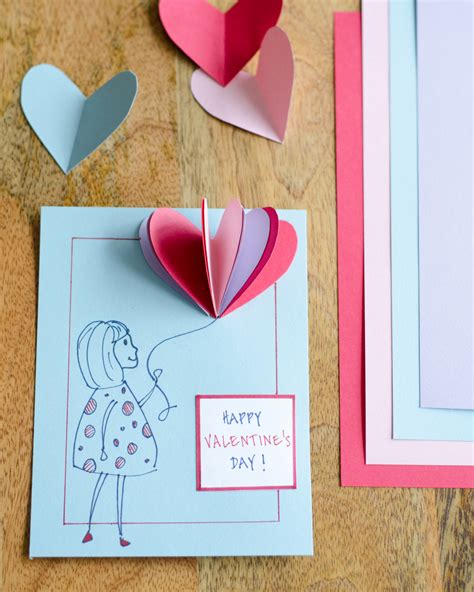 Easy DIY Valentines Cards Using Simple Folded Paper Hearts