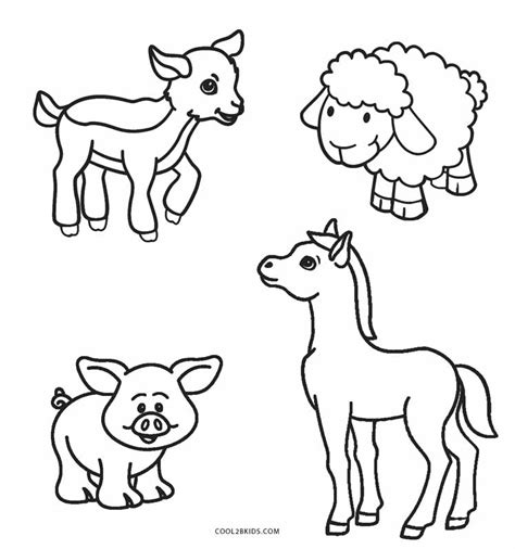 Free Printable Farm Animal Coloring Pages - kidsworksheetfun