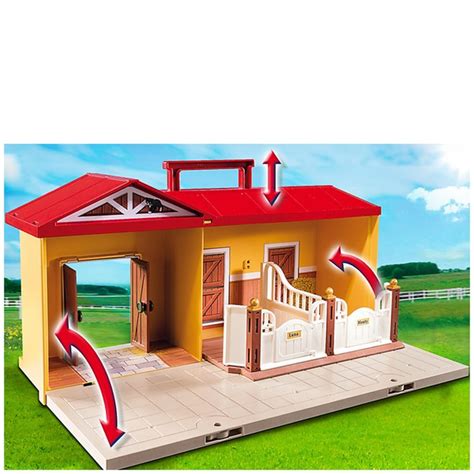 Playmobil Horse Farm Take Along Horse Stable (5348) Toys | Zavvi