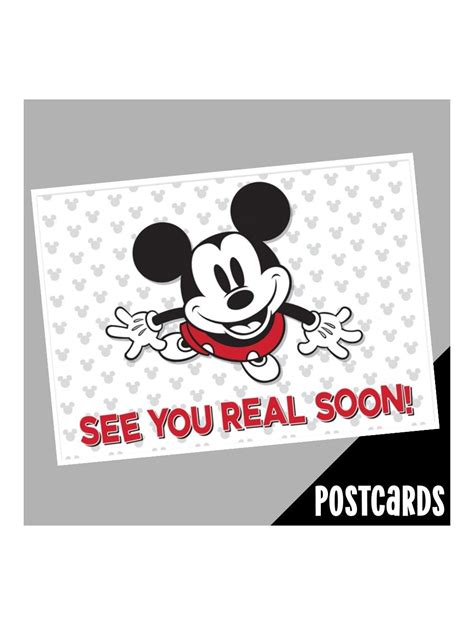 Mickey See You Real Soon Teacher Cards