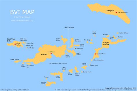 BVI Map | Free map of the BVI