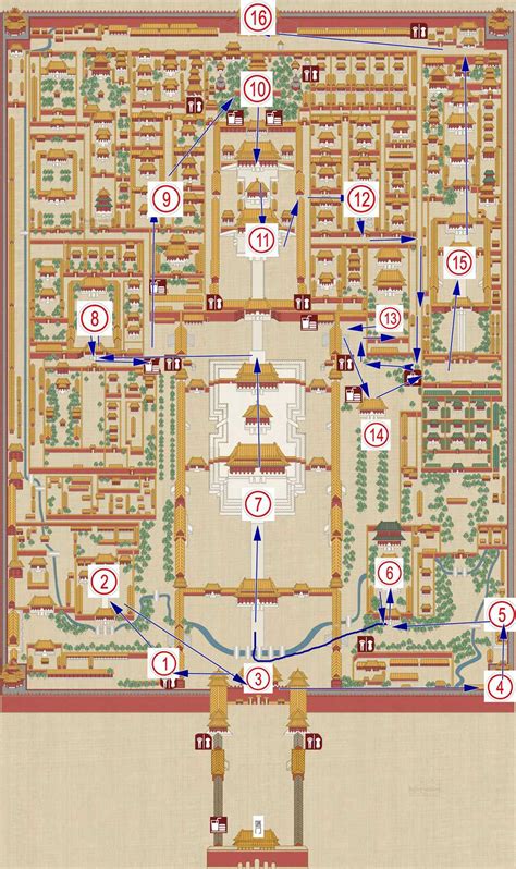 Forbidden city map + best travel routes (From Local guide suggestion ...