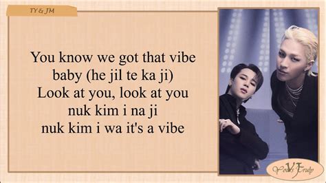 TAEYANG 'VIBE feat. Jimin of BTS' Easy Lyrics - YouTube