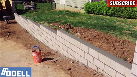 How To Build A Besser Block Retaining Wall - Plantforce21