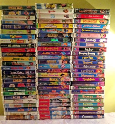 Black Diamond and Masterpiece Collection Disney VHS Tapes - sabaojua.com.br