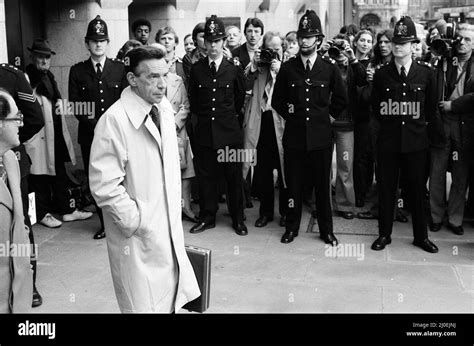 Peter Bessell at the first day of the Jeremy Thorpe trial at the Old ...