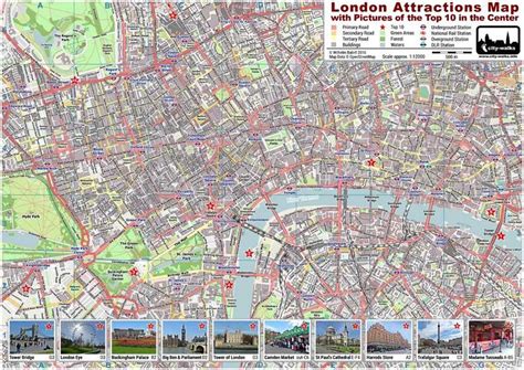 Map Of London Attractions - Blank Map