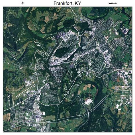 Aerial Photography Map of Frankfort, KY Kentucky