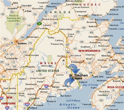 Regional Map | Saint stephen, New brunswick, Region