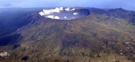 Aerial view of Mount Tambora | Learnodo Newtonic