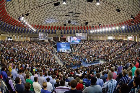 Liberty University's held its convocation in the Vines Center August 22 ...