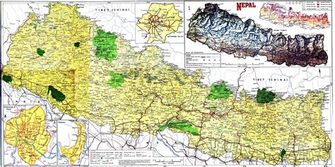 Nepal map road - Road map of nepal with distance (Southern Asia - Asia)