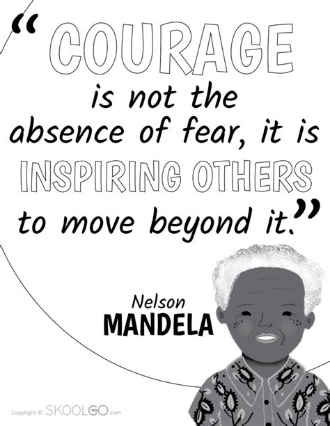 Nelson Mandela Courage Quote Poster – Free Printable