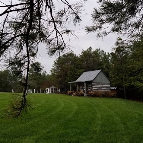 Cabin on a rainy day. #rain #cabin #logcabin #pines #farm # ...