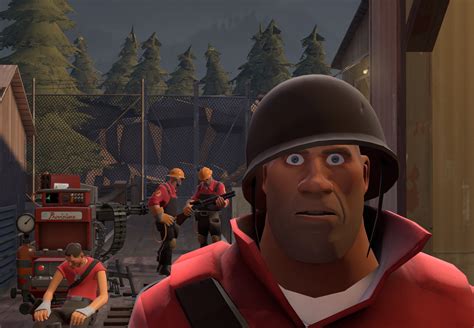 TF2 Soldier Thousand Yard Stare | Thousand Yard Stare | Know Your Meme