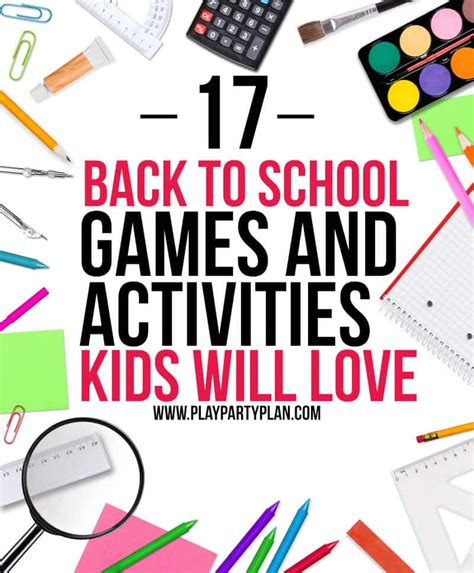 The Best Back to School Games for 2020 - Play Party Plan