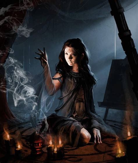 Initiation Ritual by Trishkell | Fantasy witch, Witch art, Fantasy art