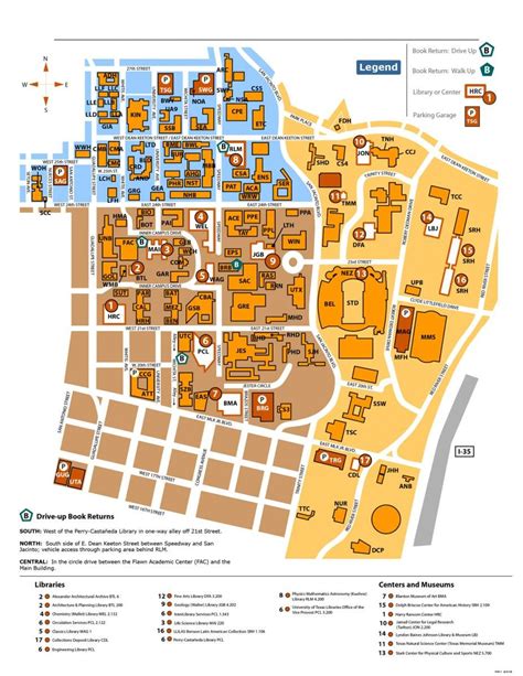 Ut Austin campus map - Map of ut Austin campus (Texas - USA)