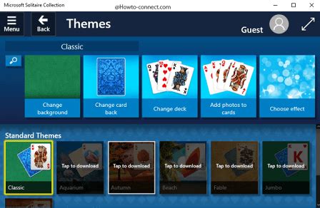 How to Change Microsoft Solitaire Collection Theme Windows 10