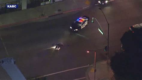 Dramatic End to Motorcycle Chase in California Video - ABC News